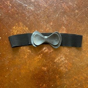 Black Bow Belt